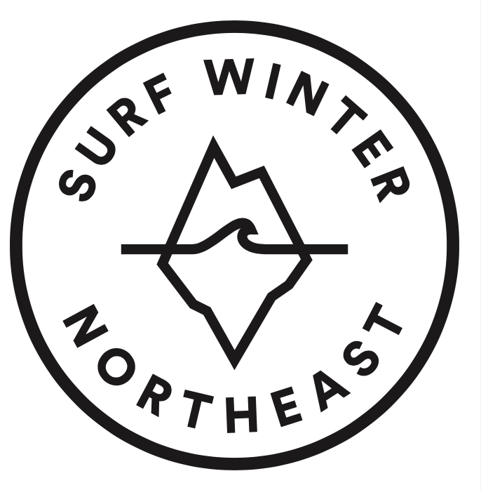 Surf Winter Northeast - Iceberg Stickers 4"